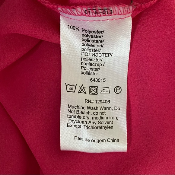 VENUS Pink Ruffle Front Blouse - Picture 5 of 6